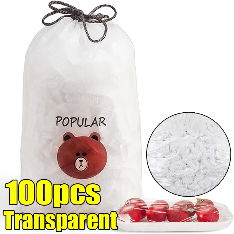 Elastic Disposable Food Covers Set