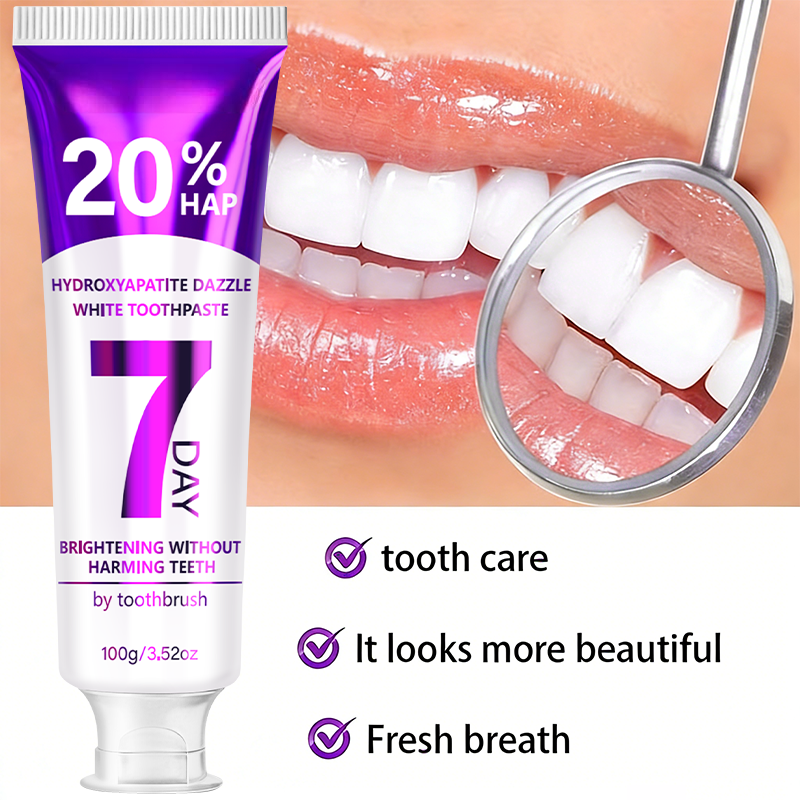 Pasta de dientes blanqueadora morada Real Glow™