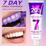 Pasta de dientes blanqueadora morada Real Glow™