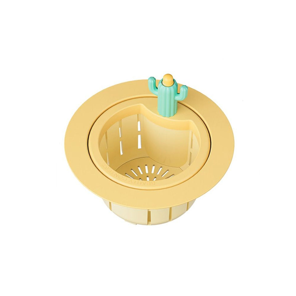 Sink Drain Basket Cartoon Cactus