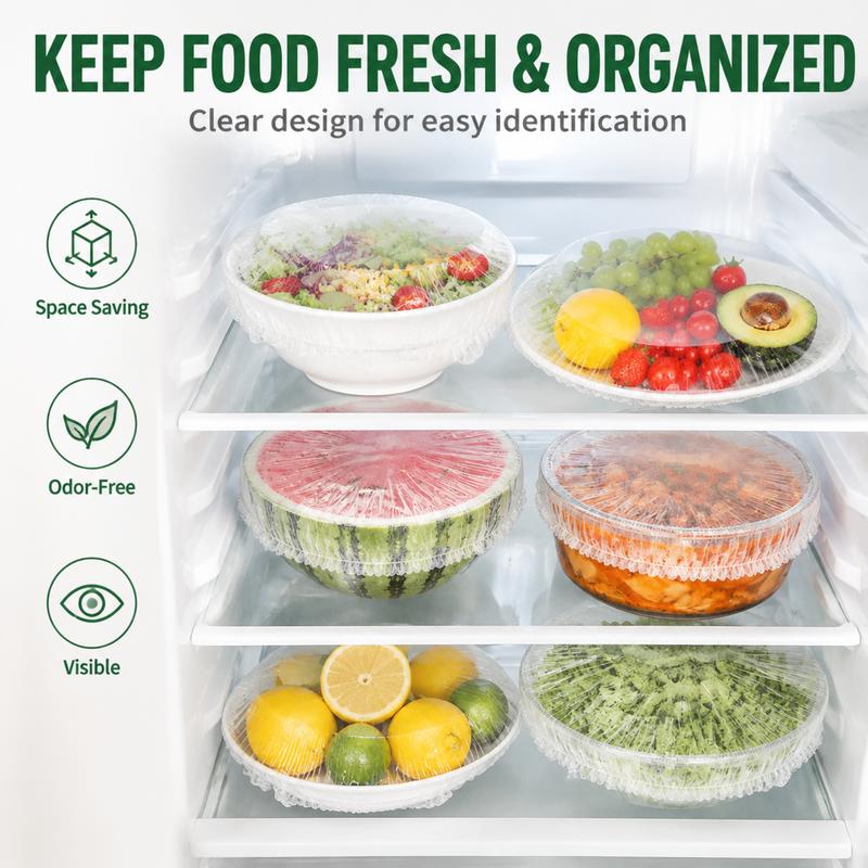 Elastic Disposable Food Covers Set
