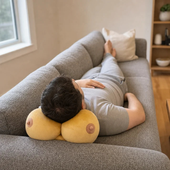 Boobs Cheeky Plush Pillow