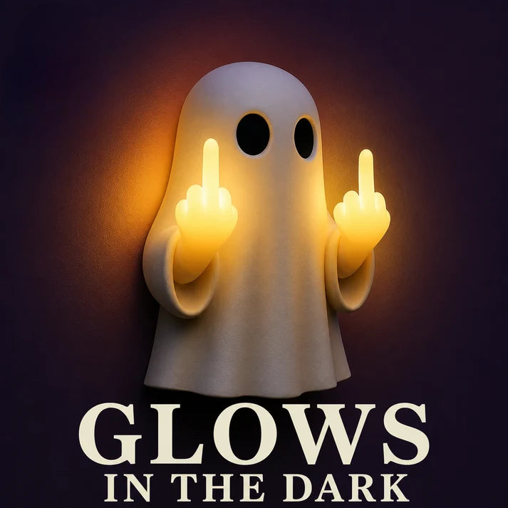 Halloween Ghost Middle Finger Glow Night Light