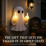 Halloween Ghost Middle Finger Glow Night Light