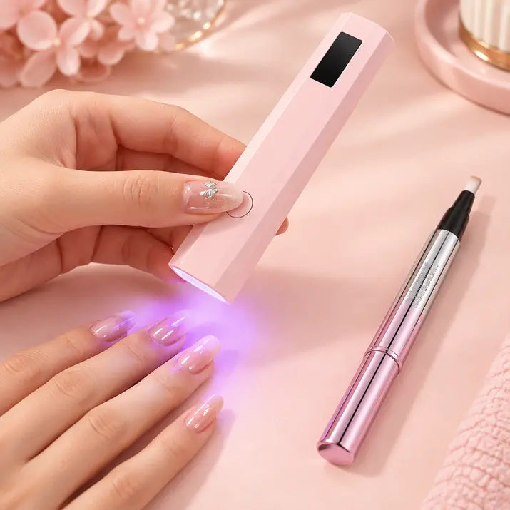 At-Home Gel Nail Combo (UV Lamp + Cat-Eye Gel Pen)
